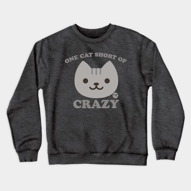 CRAZY CAT Crewneck Sweatshirt by toddgoldmanart